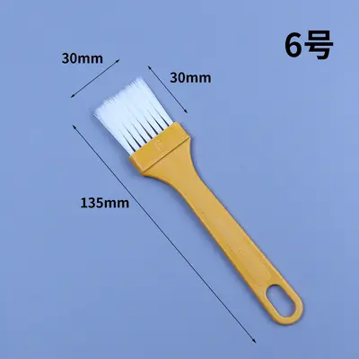 Plastik boya fırçası su geçirmez tutkal fırçası plastik No. 4 küçük fırça plastik saplı tel fırça toz giderme barbekü fırçası klavye fırçası - 12