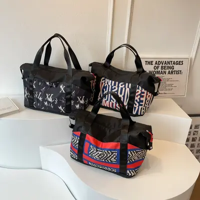 Sınır ötesi spor çantası, erkek spor çantası, yoga çantası, ıslak ve kuru ayırma crossbody omuz seyahat çantası, kısa mesafe bagaj çantası