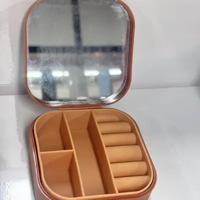 Mirrored jewelry storage box, travel portable gift box, earrings, ring packaging, multifunctional jewelry box - 9