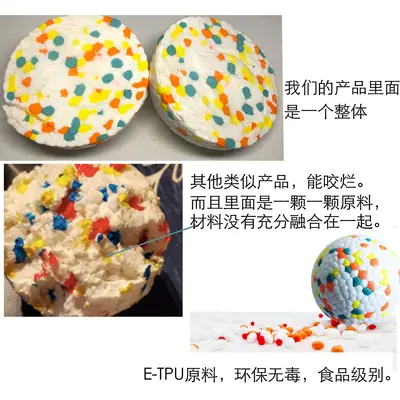High-Bounce Lightweight Popcorn Ball, Bite-Resistant Dog Toy - 4