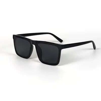Men's Sunglasses, UV Protection, Unisex Square Frame, for Wide Faces - 6
