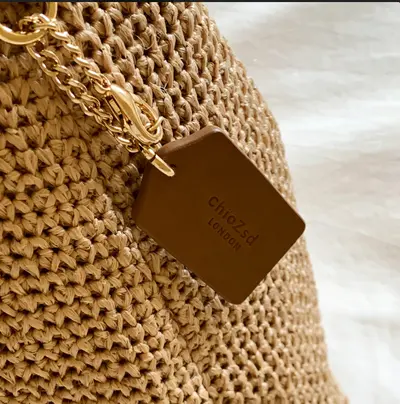 Women's Woven Tote Bag, Large Capacity, Underarm Style - 4