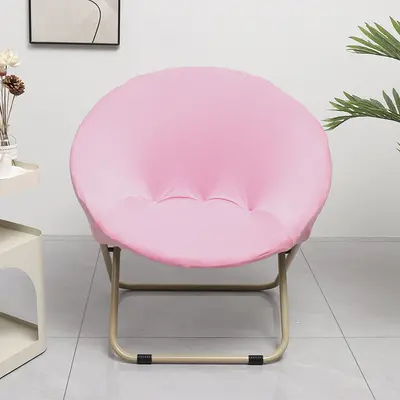 Solid color high elastic milk silk lazy chair cover moon chair cover dormitory chair cover office lunch break chair cover - 12