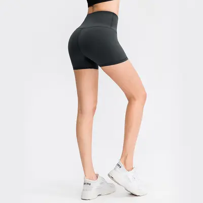Kadın Kamuflaj Baskılı Yoga Şortu, Çıplak His, Esnek, 3 İnç - 8