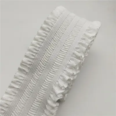 Bel lastiği, fırfırlı kenarlı, dantel desenlі, pileli - 7