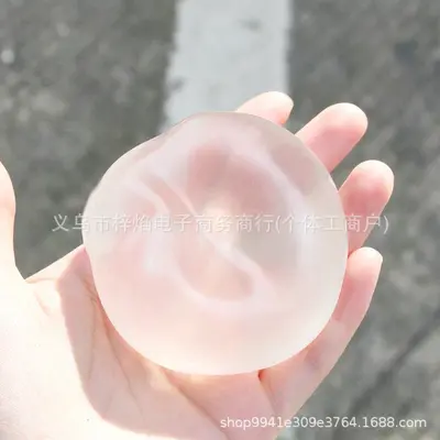 Coconut Oil Clear Squishy Stress Ball, Moldable Non-Rebound Toy