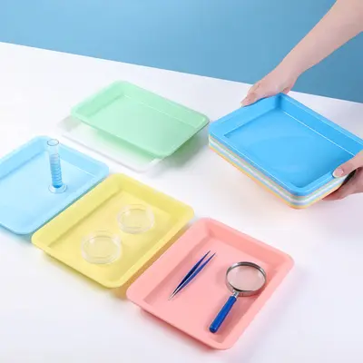 Bunte PP-Kunststoff-Experimentier- und Malschale für den Kindergarten