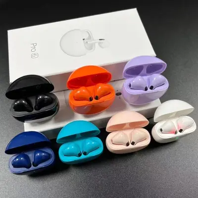 Sınır ötesi yeni Pro6 Bluetooth kulaklık oyunu Pro4 gürültü azaltma yeşil ışık J6 gerçek stereo kablosuz AIRmini Pro5 - 10