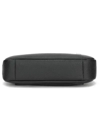 Smart Fingerprint Lock Men's Clutch Bag Litchi Leather Premium Large Capacity Organizer - 5