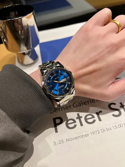 Herrenuhr, wasserdicht, Doppelkalender - 8