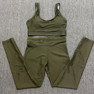 Women's Hip-Lifting Yoga Set, Summer Two-Piece Pilates Outfit - 10