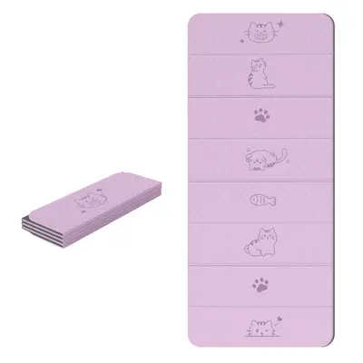 Foldable Yoga Mat, 8-Fold, Large Thickened Non-Slip TPE Fitness Mat - 6