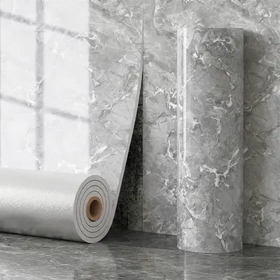 3D Wall Sticker Imitation Marble Pattern, Waterproof Roll - 11