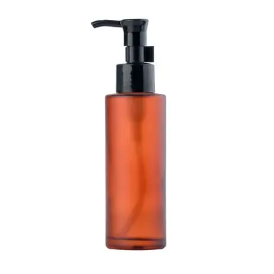 Pumpspender-Flasche für Make-up-Entferner-Öl, lichtundurchlässige Glasflasche mit langem H