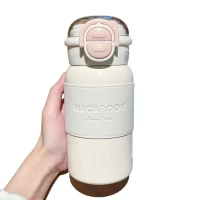 316 Stainless Steel Insulated Straw Cup, Dual-Drink Student Cup - 6