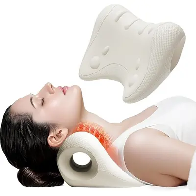 Acupressure cervical massage pillow, U-shaped with gravity massage - 1