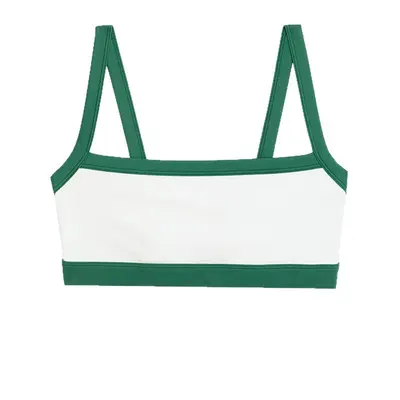 Yoga-Tanktop, farbig abgestimmt, mit Brustpolster, Fitness