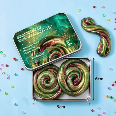 Sıvı Cam Kristal Çamur Slime, Çocuklar İçin Yapışmaz Stres Oyuncağı
