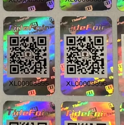 Holographic Laser Anti-Counterfeit Label with QR Code