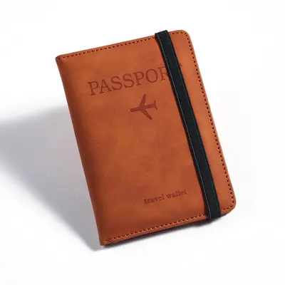 Pu deri pasaport çantası Amazon sınır ötesi rfid çoklu kart yuvası çok fonksiyonlu pasaport belge kapağı pasaport kapağı - 13