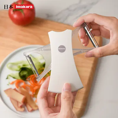 Çok fonksiyonlu 2-in-1 soyma bıçağı paslanmaz çelik - 4
