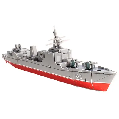 Großes Fujian-Flugzeugträger-Papiermodell, 3D-Puzzle, Lernspielzeug für Kinder