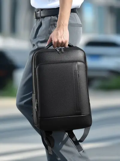 Men's Business Backpack, Portable, Large Capacity, Laptop Backpack - 3