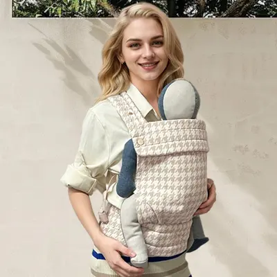 Multifunctional Adjustable Baby Carrier with Pure Cotton Straps - 2