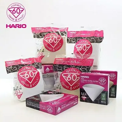 V60 Coffee Filter Paper, Natural Unbleached, for Pour-Over Brewing