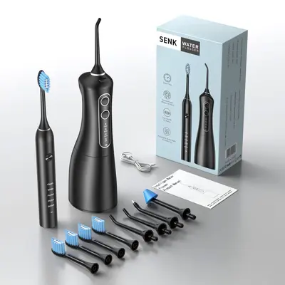 Portable Electric Water Flosser and Electric Toothbrush, Waterproof - 7