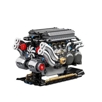 Gaoqi 3053-YC614 Mechanical Engine Model Building Blocks for Children