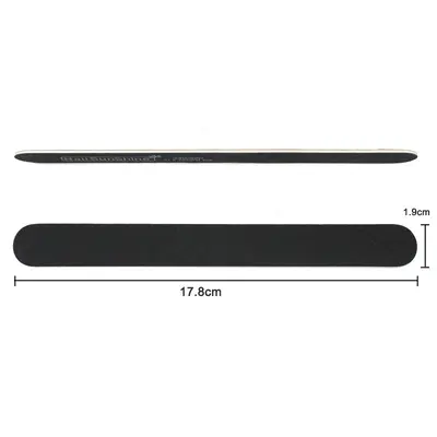 Double-Sided Nail File, Black Sand, Thin Wooden Manicure Tool