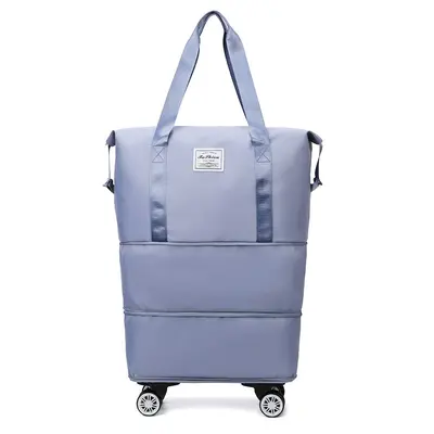Cross-border wholesale universal wheeled travel suitcase, large capacity luggage bag attachable to wheeled suitcase for students going out and starting school