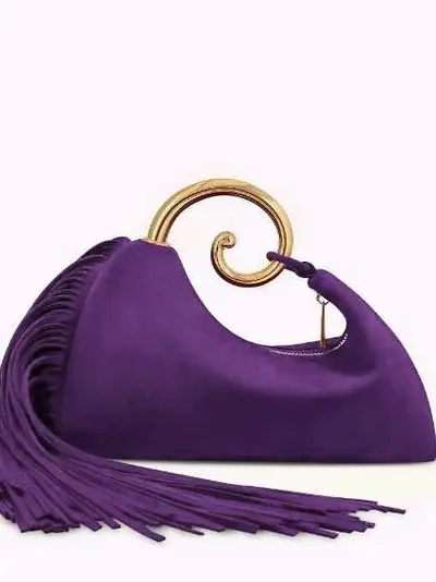 2025 Autumn Winter Tassel Suede-Look Evening Clutch Handbag - 4