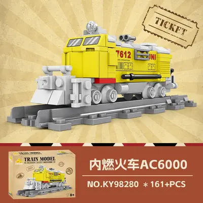 Kaizhi Retro Steam Train Building Block Set, Small Pieces, Educational Toy - 11