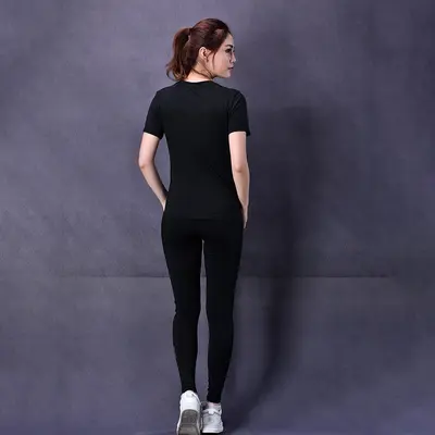 秋季瑜伽服套装女速干衣 健身服运动休闲套装两件套瑜伽服批发