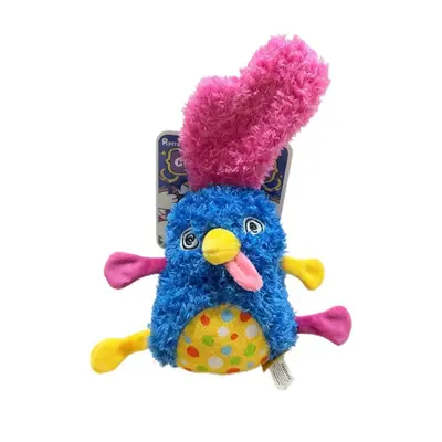 PETSVILLE Paisiwei Dizzy Rabbit Fox Dog Toy Crinkle Paper Plush Squeaky Chew Toy for Puppies Dogs Funny Sound - 9