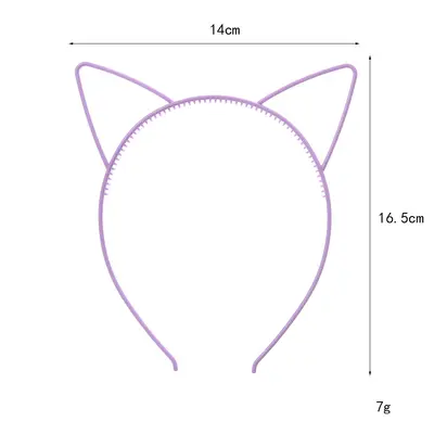 Fluorescent Cat Ear Headband, Glow-in-the-Dark Plastic for Kids