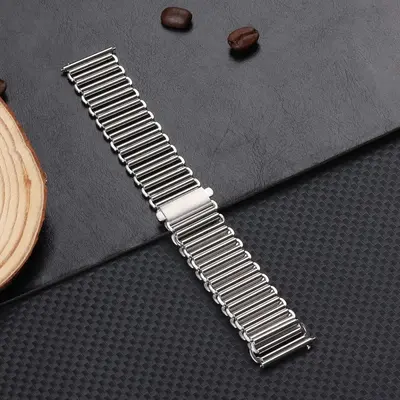 Quick-Release Stainless Steel Bamboo Watch Strap for Huawei GT2/GT3, 20/22 mm - 7