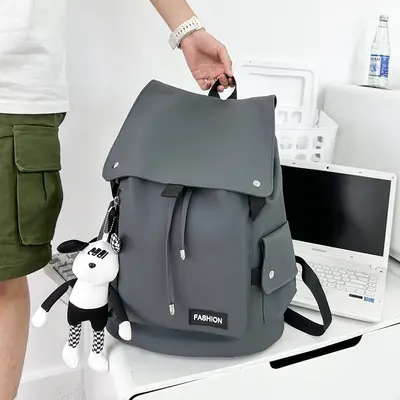 New Large Capacity Casual Backpack Women's Japanese Style Student School Bag Cross-Border Backpack Customizable - 5