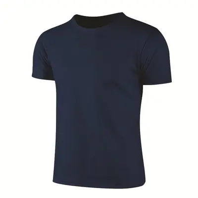 Kısa Kollu Hızlı Kuruyan Spor T-Shirt, Yuvarlak Yaka