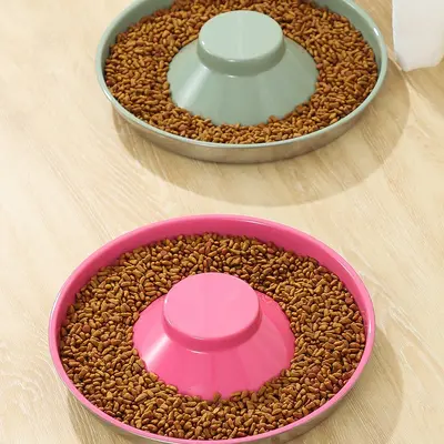 Anti-Choking Slow Feeding Dog and Cat Bowl, Non-Tip