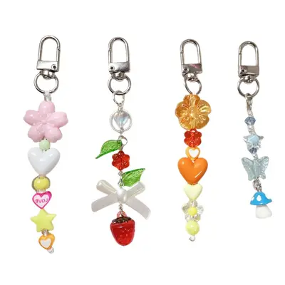 Cross-border Amazon Multiple Sets Dopamine Colorful Mini Keychain Bag Charm Phone Charm Decorative Strap - 6