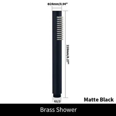 304 Concealed Shower Set, Wall-Mounted Hand Shower Set for Hotel Bathrooms - 8