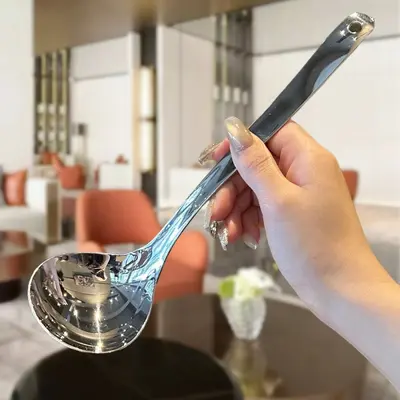 304 Stainless Steel Soup Spoon Set, Korean-Style Ladle and Drinking Spoon