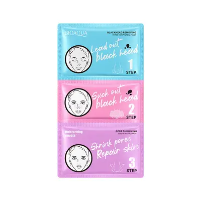BIOAOUA Three-Step Blackhead Nose Strips Set, Pore Cleansing - 2