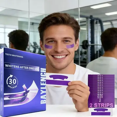 Dry whitening strips V34 purple non-slip protective