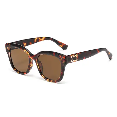 Large Frame Retro Cat-Eye Sunglasses with UV Protection, Concave Shape - 9