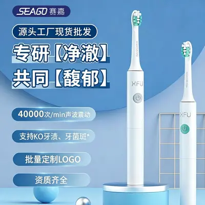Saijia 2026 Battery-Powered Portable Sonic Electric Toothbrush with 4 Brush Heads - 2