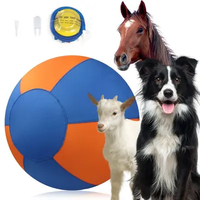 Großer Hundeball, aufblasbar, strapazierfähiger Trainingsball mit PVC-Hülle, XXL